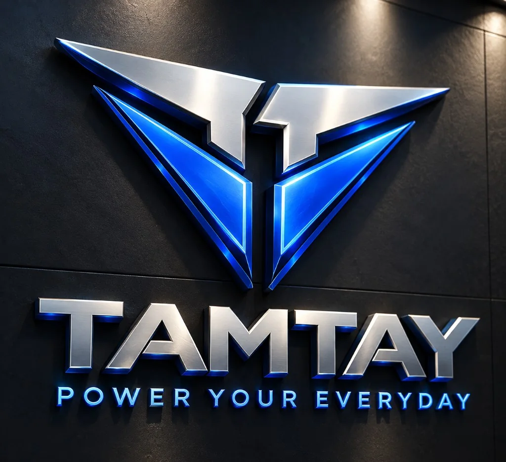 TamTay logo on the gym wall